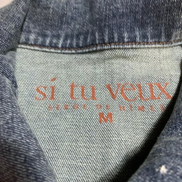 Si tu veux men’s Jean jacket size medium - Picture 3 of 3